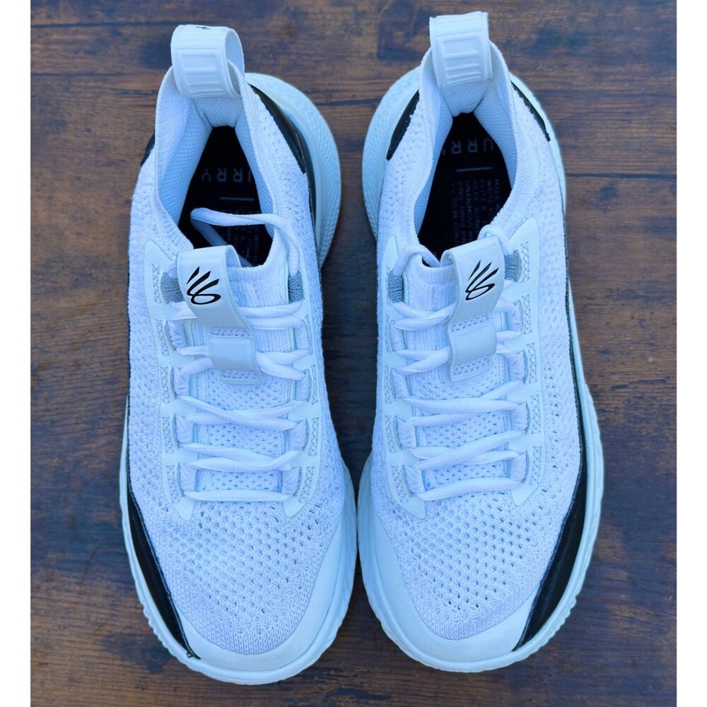 Under Armour Curry Flow White Black Basketball Shoes Youth 6Y EU 38.5 Athletic - Picture 11 of 16
